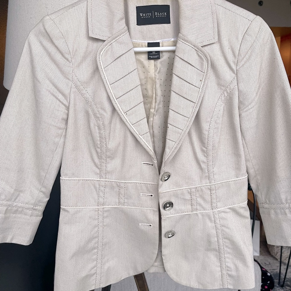 White House Black Market Tan Blazer